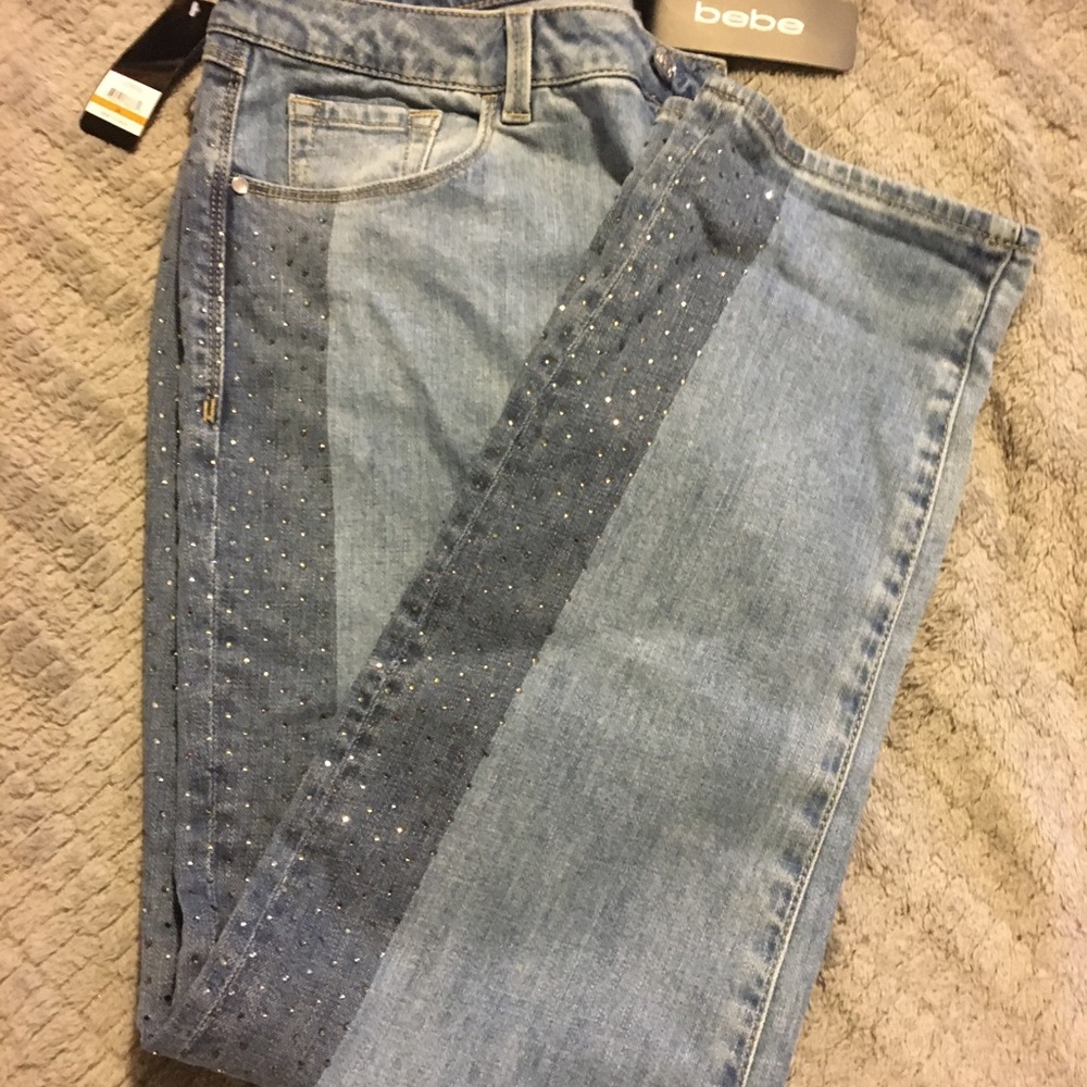 Bling Bebe fashion girlfriend Capri jeans